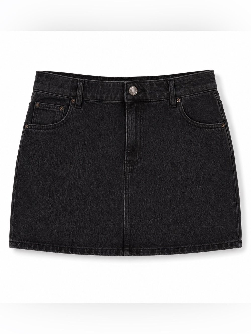 NWT ROTATE BLACK DENIM MINI SKIRT